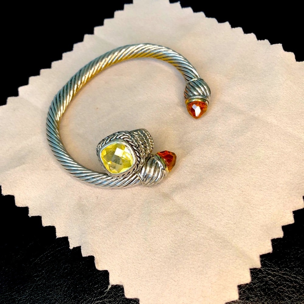 CHARMING CHARLIE | Amber Bracelet Citrine Ring